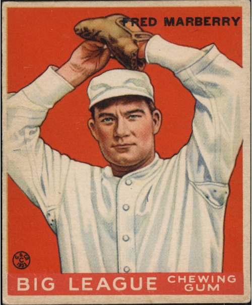 1933 Goudey #104 Fred Marberry, Detroit Tigers