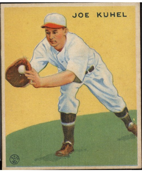 1933 Goudey #108 Joe Kuhel, Washington Senators
