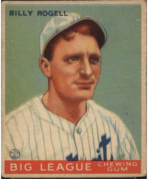 1933 Goudey #11 Billy Rogell, Detroit Tigers