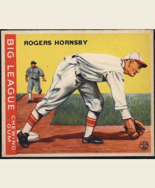 1933 Goudey #119 Rogers Hornsby, St. Louis Cardinals