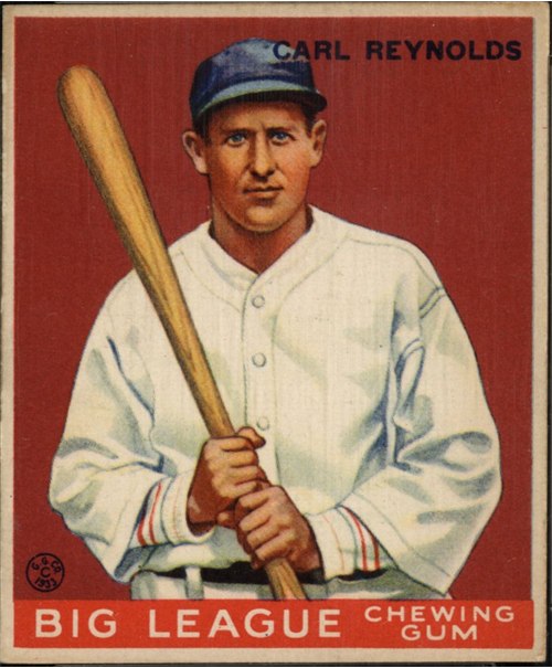 1933 Goudey #120 Carl Reynolds, St. Louis Browns