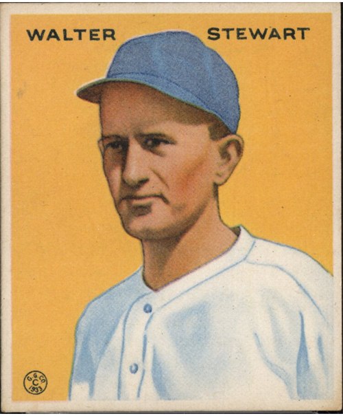 1933 Goudey #121 Lefty Stewart, Washington Senators