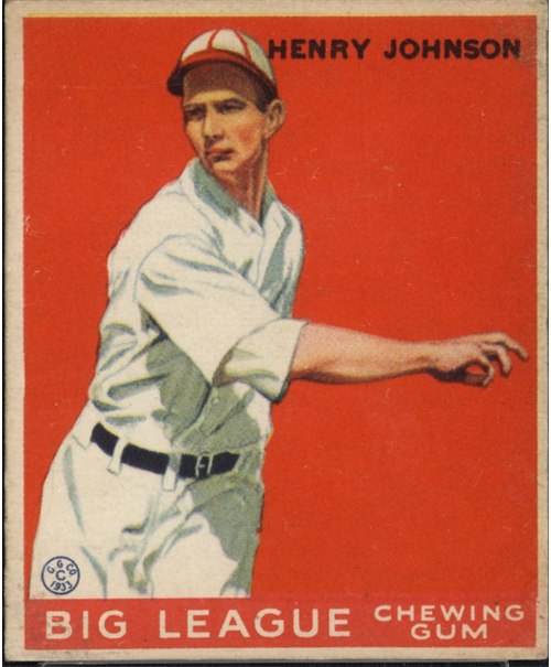 1933 Goudey #14 Henry Johnson, Boston Red Sox