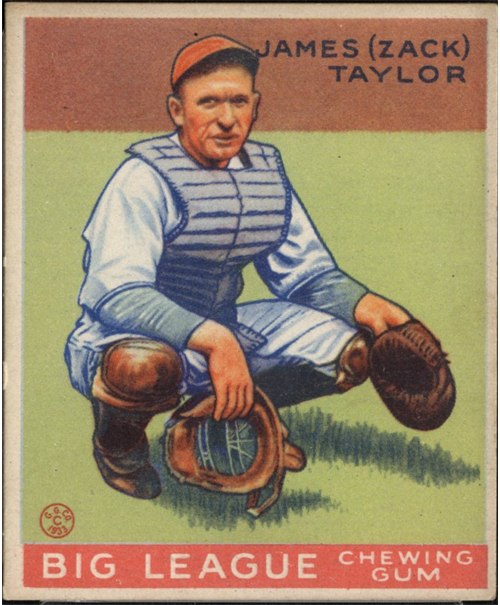1933 Goudey #152 Zack Taylor, Chicago Cubs