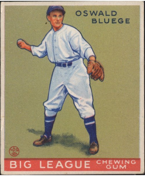 1933 Goudey #159 Ossie Bluege, Washington Senators