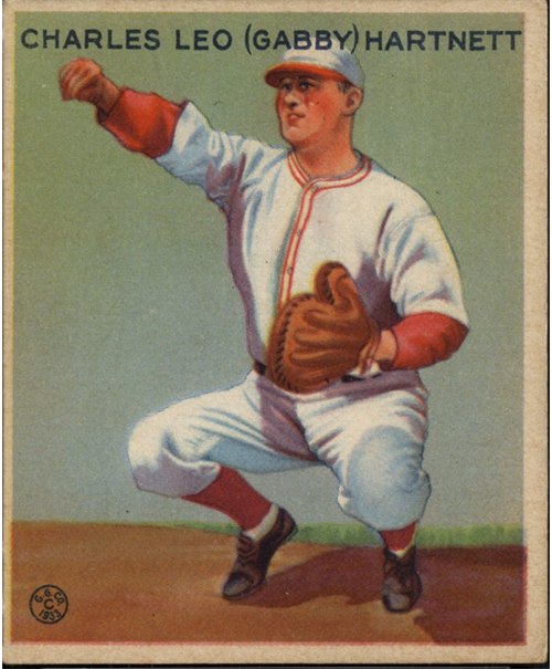 1933 Goudey #202 Gabby Hartnett, Chicago Cubs