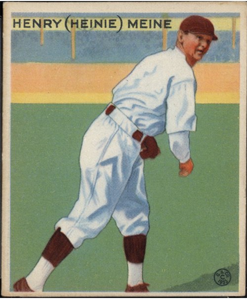 1933 Goudey #205 Heinie Meine, Pittsburgh Pirates