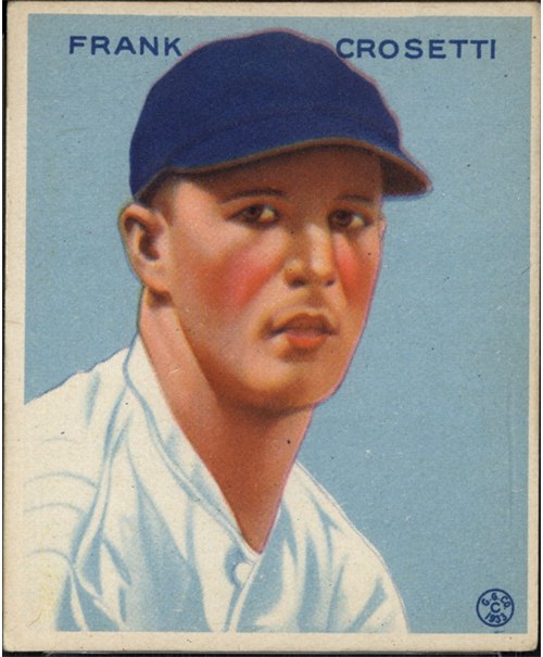 1933 Goudey #217 Frankie Crosetti, New York Yankees