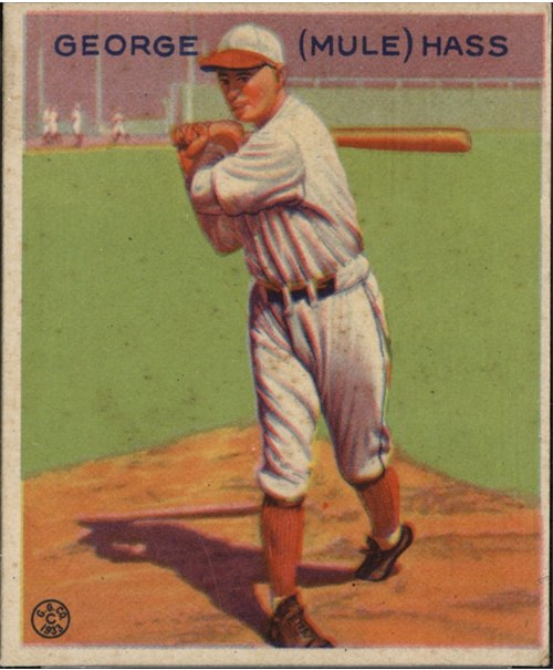 1933 Goudey #219 Mule Haas, Chicago White Sox