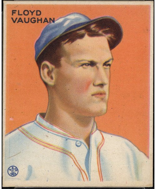 1933 Goudey #229 Arky Vaughan, Pittsburgh Pirates