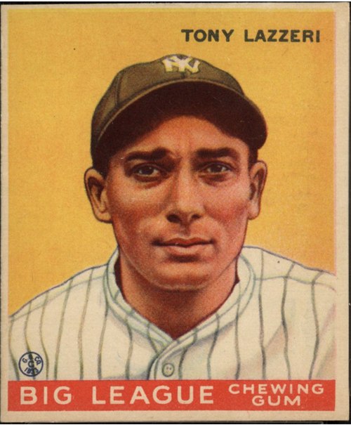 1933 Goudey #31 Tony Lazzeri, New York Yankees