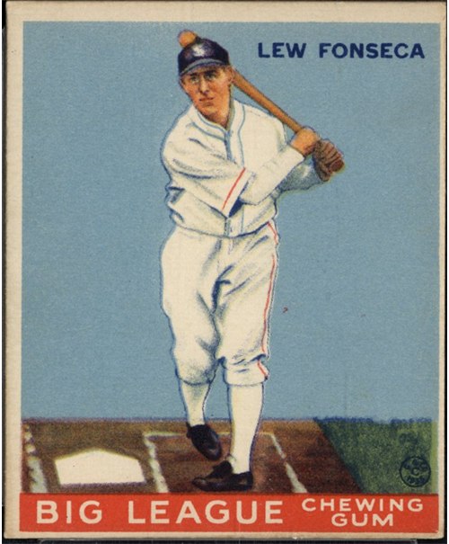 1933 Goudey #43 Lew Fonseca, Chicago White Sox