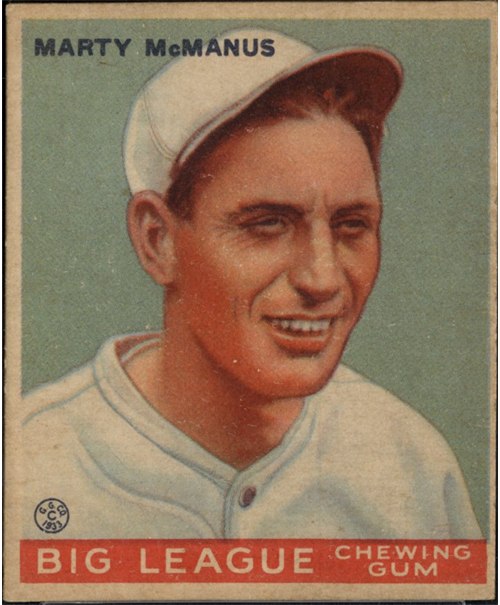 1933 Goudey #48 Marty McManus, Boston Red Sox