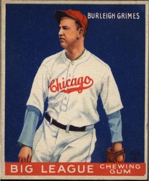 1933 Goudey #64 Burleigh Grimes, Chicago Cubs