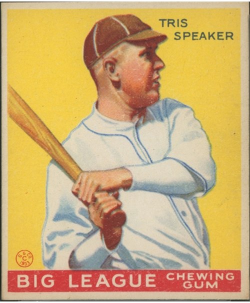 1933 Goudey #89 Tris Speaker, Kansas City Blues