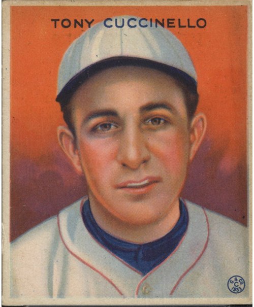1933 Goudey #99 Tony Cuccinello, Brooklyn Dodgers