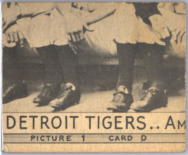 1935 Goudey 4-in-1 back Picture 1 - Card D