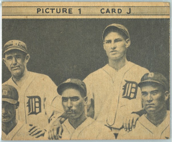 1935 Goudey 4-in-1 back Picture 1 - Card J