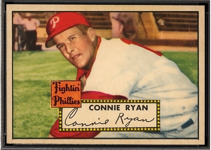 1952 Topps #107 Connie Ryan, Philadelphia Phillies (front)
