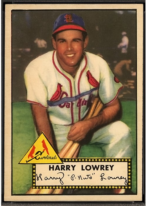 1952 Topps #111 Peanuts Lowrey, St. Louis Cardinals (front)