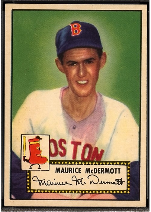 1952 Topps #119 Maurice McDermott, Boston Red Sox (front)