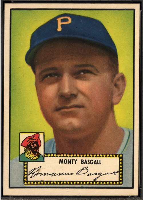 1952 Topps #12 Monty Basgall, Pittsburgh Pirates (front)
