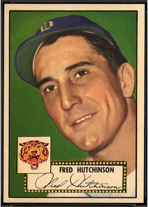 1952 Topps #126 Fred Hutchinson, Detroit Tigers (front)