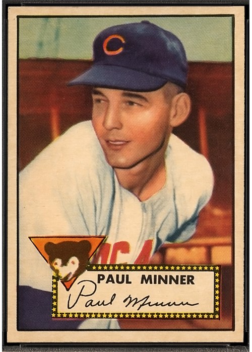 1952 Topps #127 Paul Minner, Chicago Cubs (front)