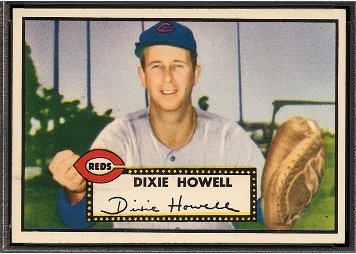1952 Topps #135 Dixie Howell, Cincinnati Reds (front)