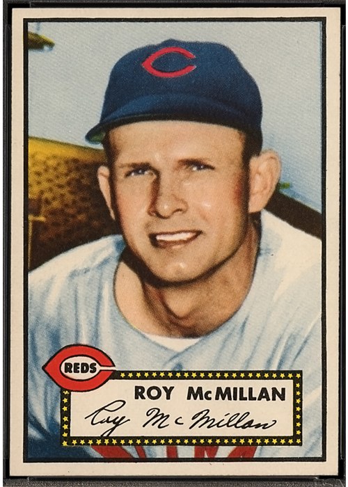 1952 Topps #137 Roy McMillan, Cincinnati Reds (front)