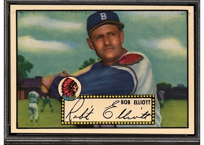 1952 Topps #14 Bob Elliott, Boston Braves (front)