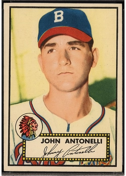 1952 Topps #140 John Antonelli, Boston Braves (front)