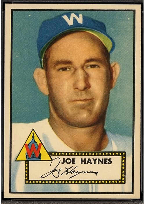 1952 Topps #145 Joe Haynes, Washington Senators (front)