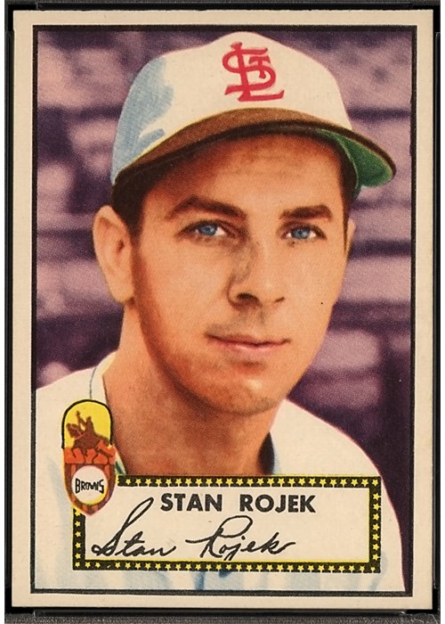 1952 Topps #163 Stan Rojek, St. Louis Browns (front)