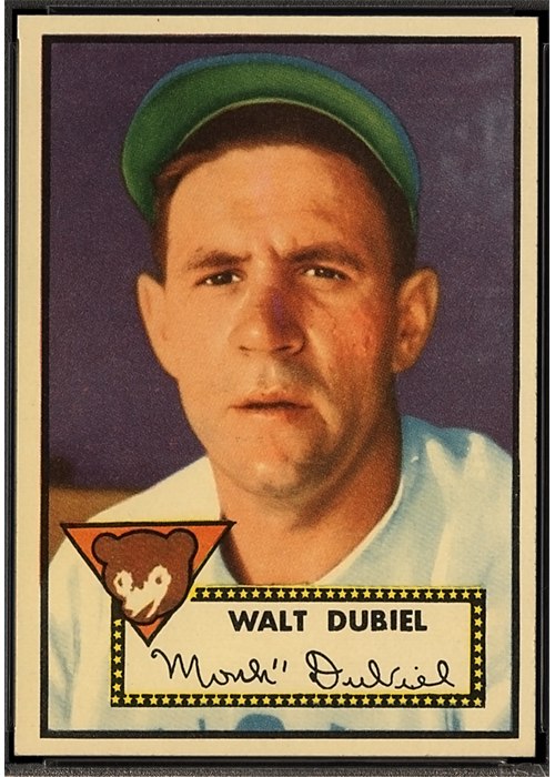 1952 Topps #164 Walt Dubiel, Chicago Cubs (front)