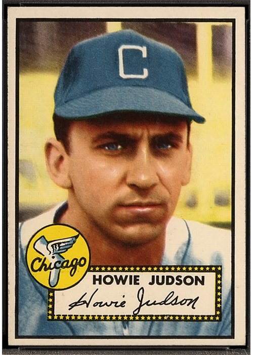 1952 Topps #169 Howie Judson, Chicago White Sox (front)