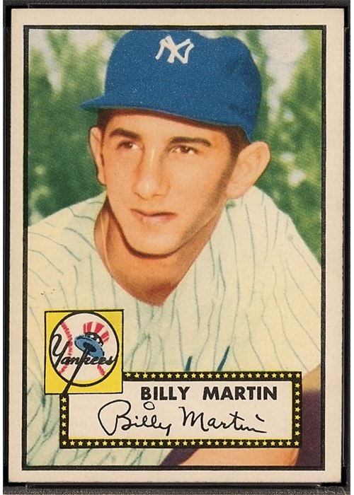 1952 Topps #175 Billy Martin, New York Yankees (front)