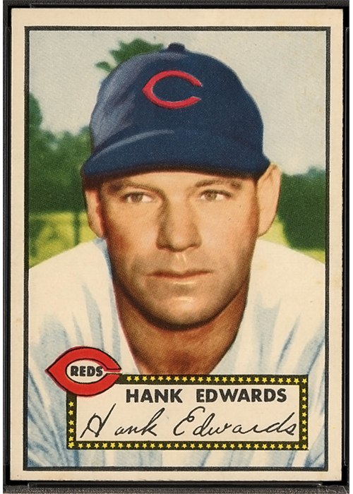 1952 Topps #176 Hank Edwards, Cincinnati Reds (front)