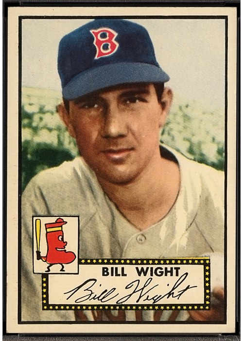1952 Topps #177 Bill Wight, Boston Red Sox (front)