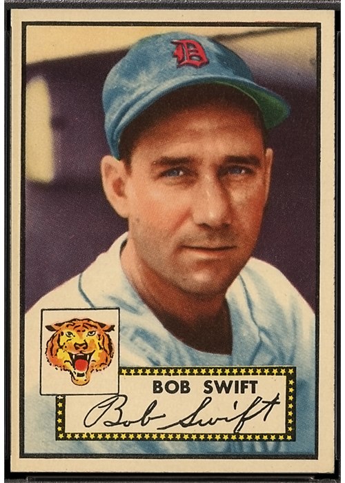 1952 Topps #181 Bob Swift, Detroit Tigers (front)