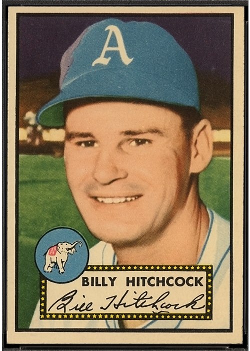 1952 Topps #182 Billy Hitchcock, Philadelphia Athletics (front)