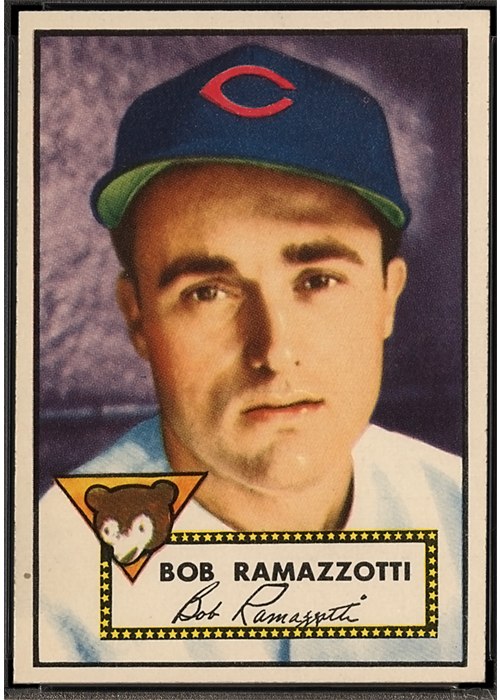 1952 Topps #184 Bob Ramazzotti, Chicago Cubs (front)