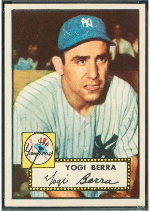 1952 Topps #191 Yogi Berra, New York Yankees (front)