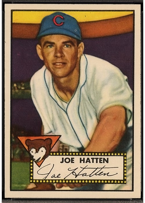1952 Topps #194 Joe Hatten, Chicago Cubs (front)
