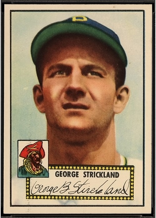 1952 Topps #197 George Strickland, Pittsburgh Pirates (front)
