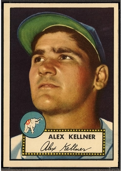 1952 Topps #201 Alex Kellner, Philadelphia Athletics (front)