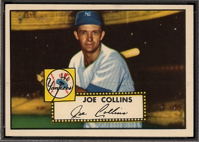 1952 Topps #202 Joe Collins, New York Yankees (front)