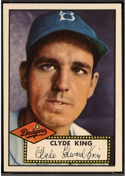 1952 Topps #205 Clyde King, Brooklyn Dodgers (front)