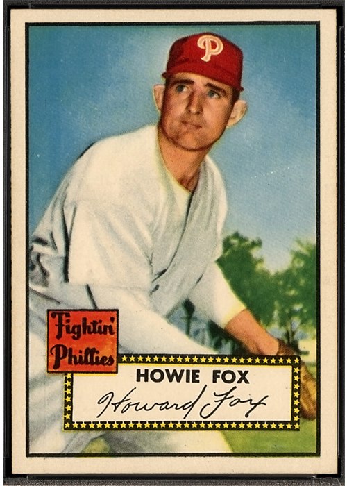1952 Topps #209 Howie Fox, Philadelphia Phillies (front)