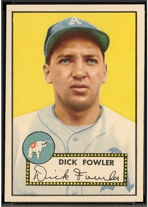 1952 Topps #210 Dick Fowler, Philadelphia Athletics (front)